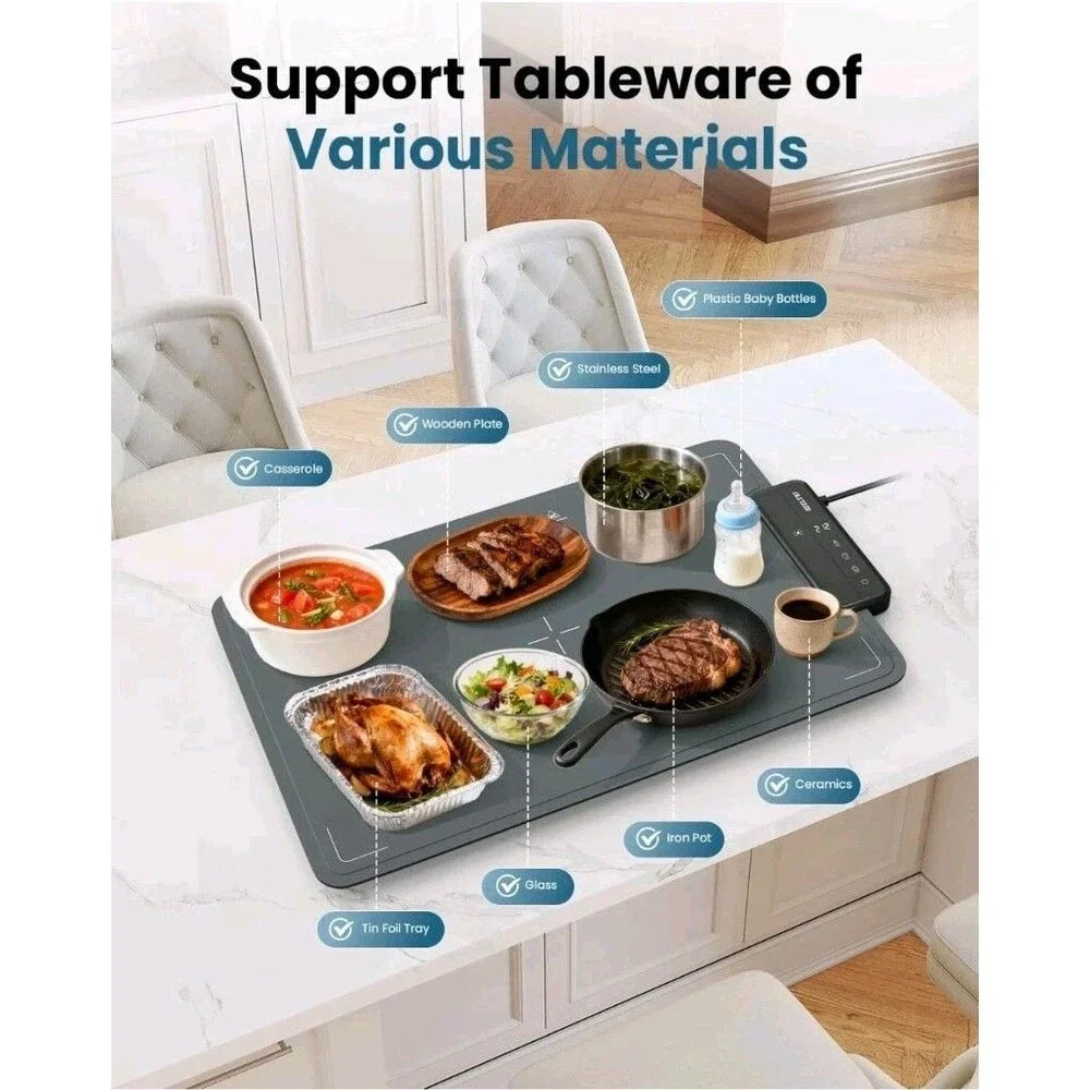 Portable Food Warmer Mat 24